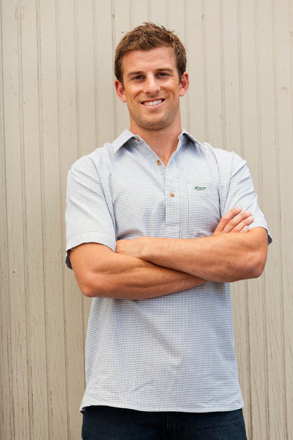 0501 - Legend Men's Medium Check Bottle Green