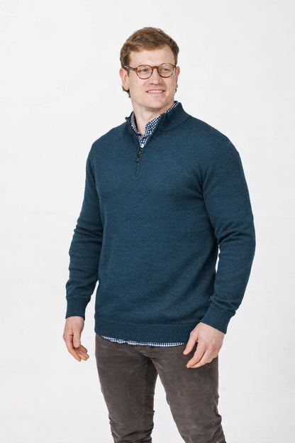 9901 100% Merino 1/4 Zip Jersey