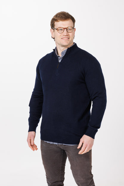 9901 100% Merino 1/4 Zip Jersey