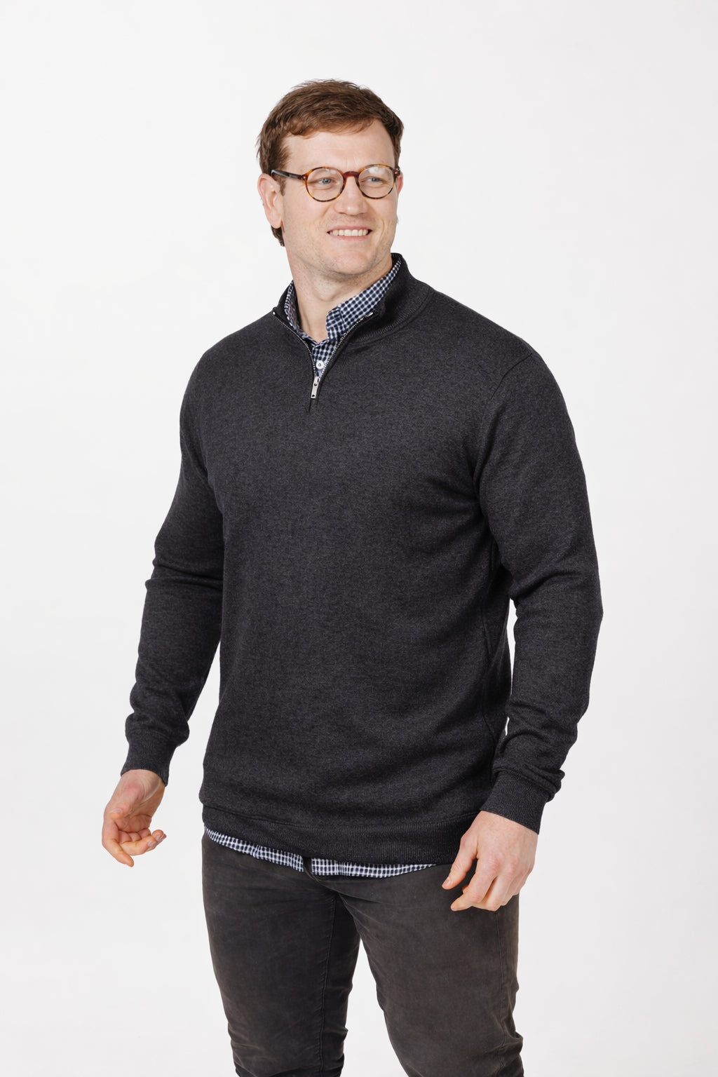 9901 100% Merino 1/4 Zip Jersey