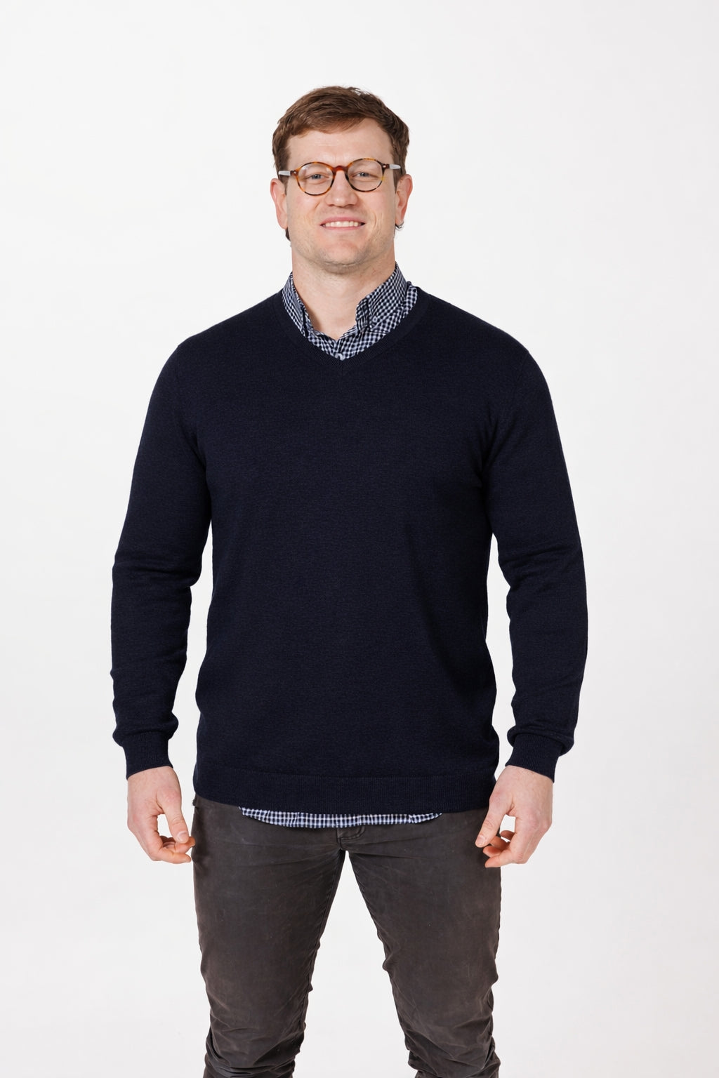 9903 Merino V Neck Jersey
