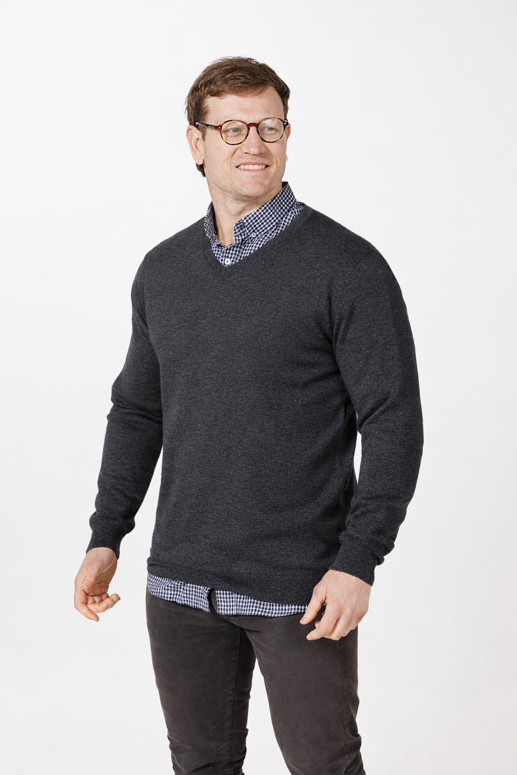 9903 Merino V Neck Jersey