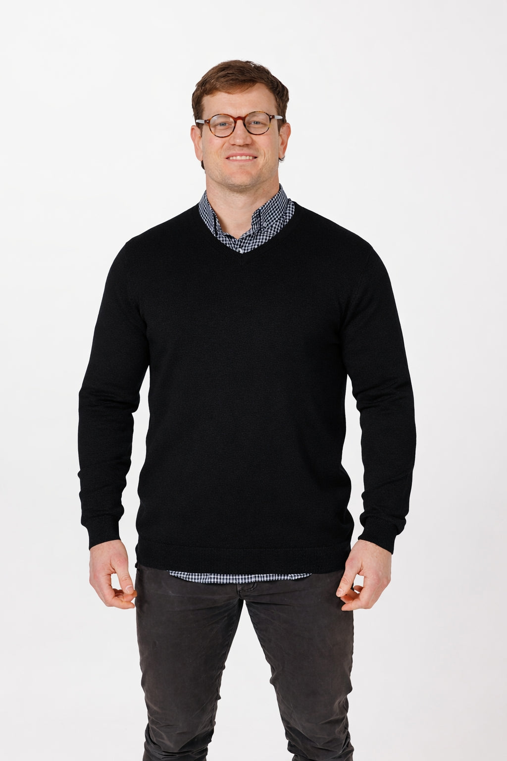 9903 Merino V Neck Jersey