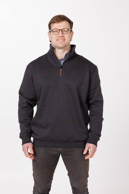 9905 1/4 ZIP COTTON BLEND JERSEY